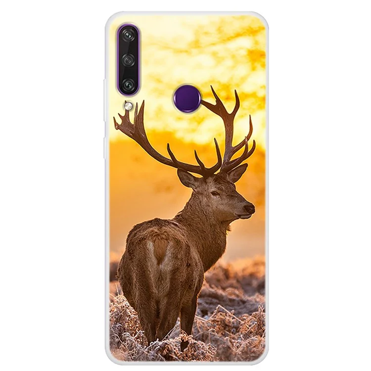 Pattern Printing TPU Cell Phone Case for Huawei Y6p - Deer