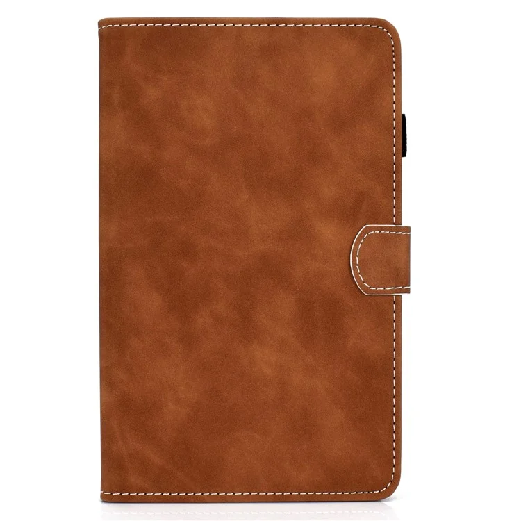 Leather Stand Case with Card Slots for Huawei MatePad T8 - Brown
