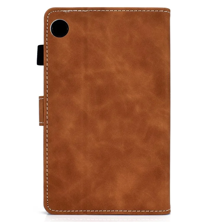 Leather Stand Case with Card Slots for Huawei MatePad T8 - Brown