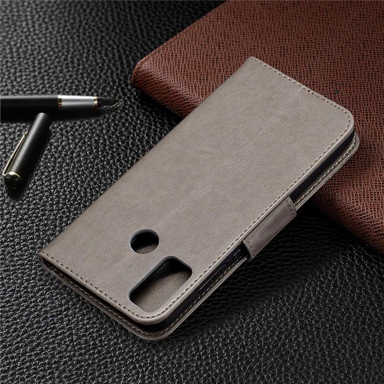 Impronta Butterfly Wallet Flip Pull Cellulare Custodia Per Honor 9x Lite - Grigio