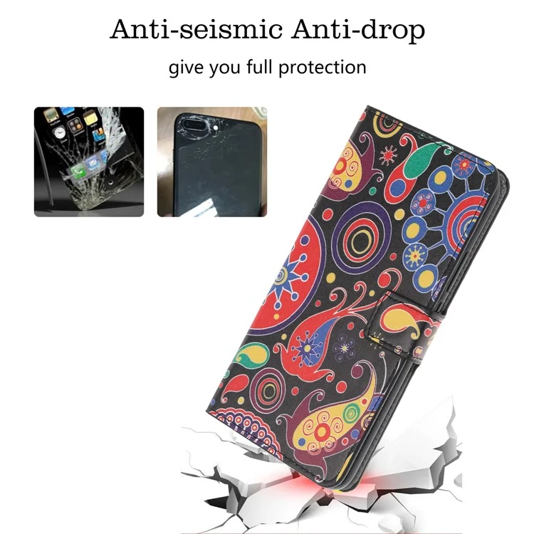 Motif Imprimerie Portefeuille Support en Cuir Pour Huawei P Smart S / Y8p - Modèle Intéressant