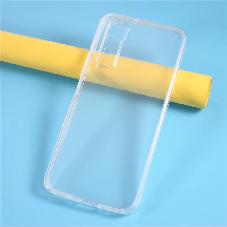 Custodia Hybrid PET + TPU + Acrilico Trasparente Copertura Completa per Huawei P40 Lite 5G/nova 7 SE