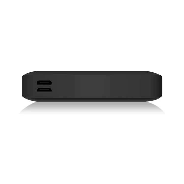 Batterie Externe Solaire 10000mAh 3 Ports USB avec Type-C + Entrée Micro USB Double - Noir