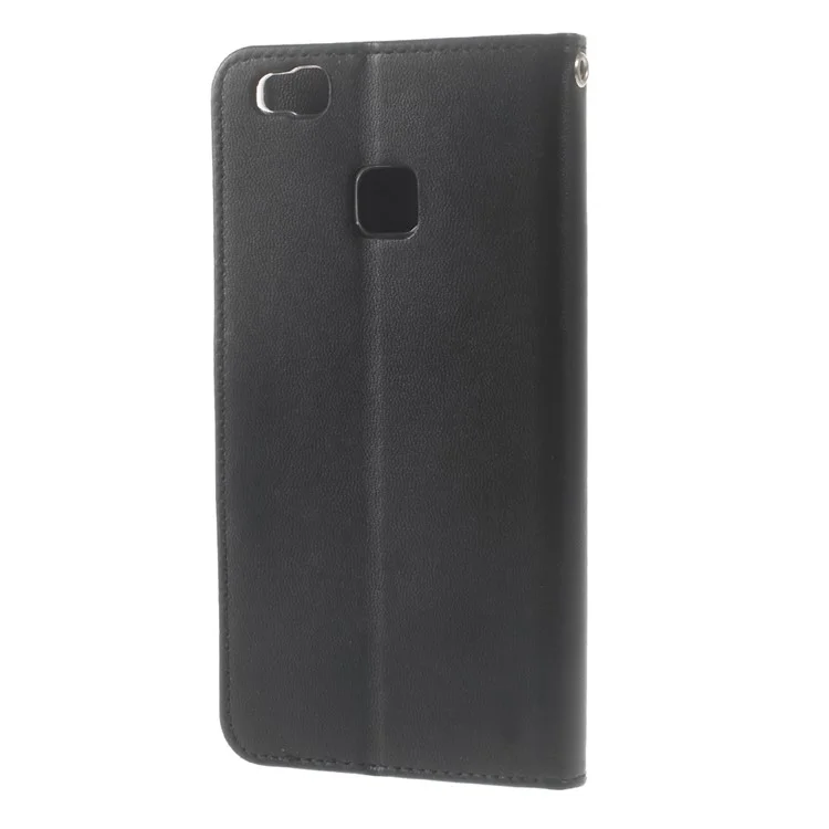 MERCURY GOOSPERY Bravo Diary Leather Wallet Case for Huawei P9 Lite - Black