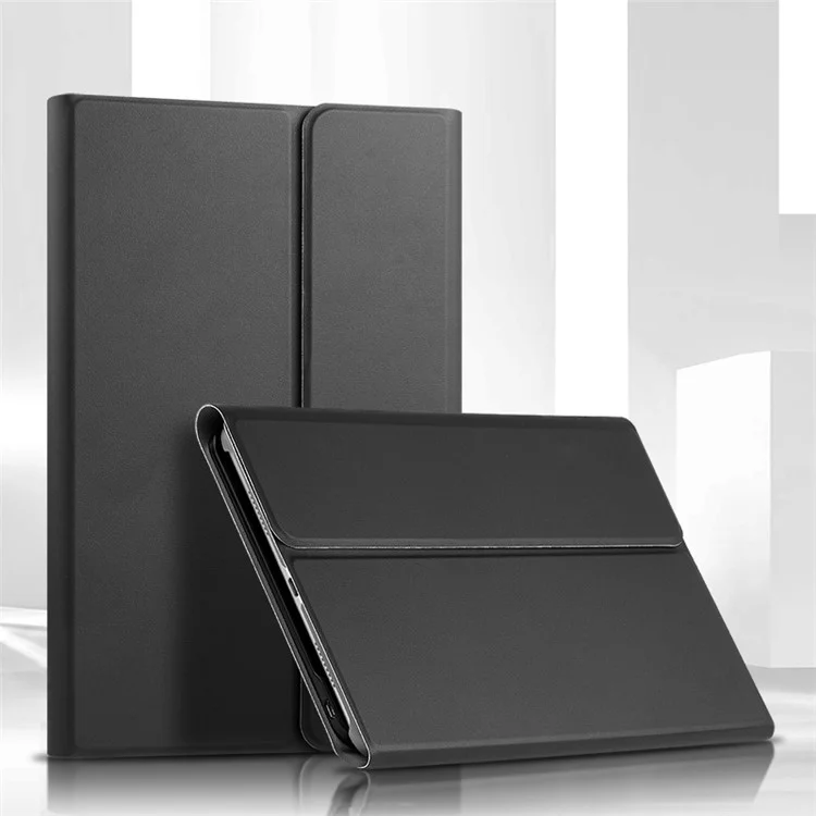 Para Huawei MatePad 10.4 (2020) / (2022) / Honor V6 Leather Stand Tablet Case com Teclado Wireless Magnético Destacável (Sem Touchpad) - Preto