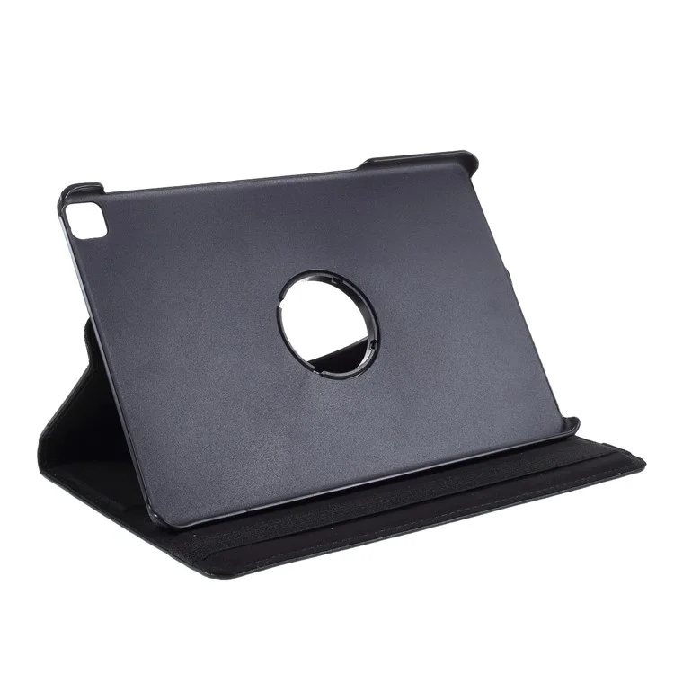 Litchi Grain Rotary Stand Case de Cuero Para Huawei Disfrute de la Tableta 2 10.1/Honor Pad 6 10.1 Pulgadas - Negro