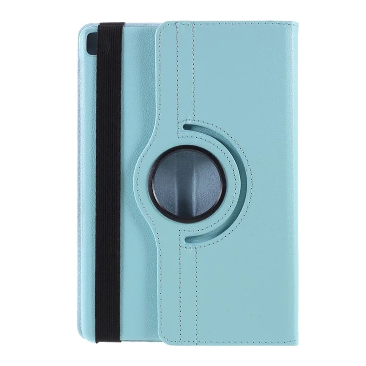 Litchi Grain Otary Stand Ceame Case Для Huawei Наслаждайтесь Таблеткой 2 10,1/честь 6 10,1 Дюйма - Нежно Голубые