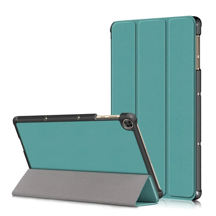 Hochwertige Ledertri-Fold-Tablettenhülle für Huawei Matepad T10S /T10 / Honor Pad 6 - Grün