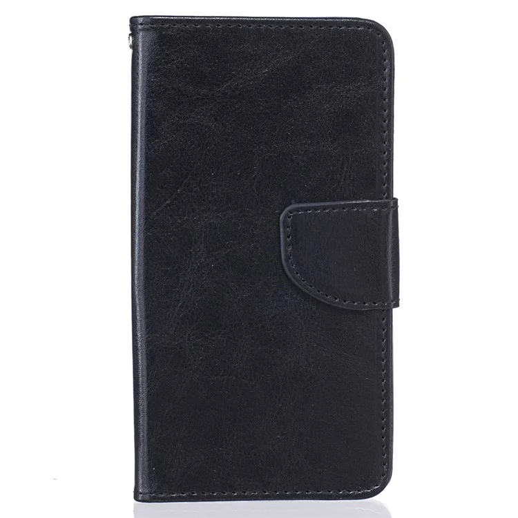 Flip Leather Wallet Protection Case for Huawei Honor 7 / 7 Premium - Black