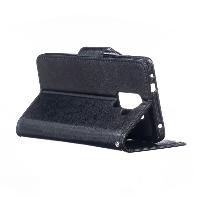 Flip Leather Wallet Protection Case for Huawei Honor 7 / 7 Premium - Black