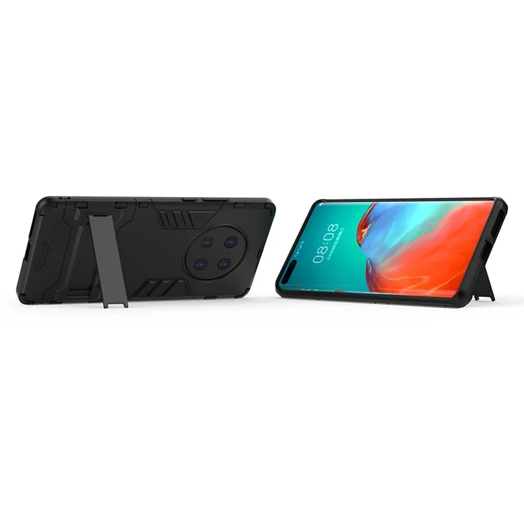 2 en 1 PC + TPU Case Con Kickstand Para Huawei Mate 40 Pro - Negro