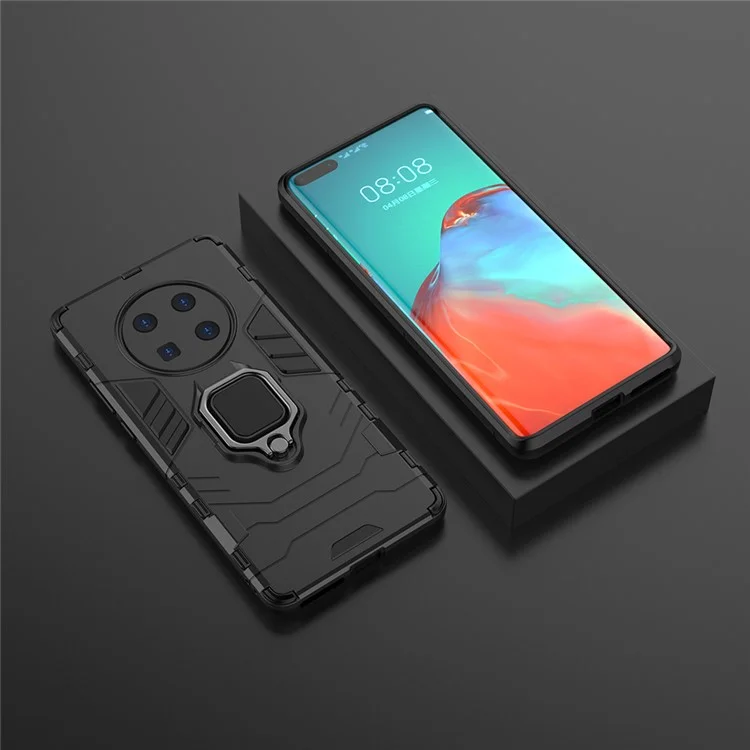 Guard PC + TPU Case with Kickstand for Huawei Mate 40 Pro - Black