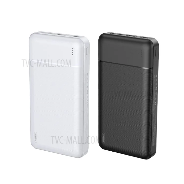 REMAX RPP-167 Portable Charger 30000mAh Power Bank Battery Compatible with iPhone Samsung Sony Huawei Xiaomi and More - Black