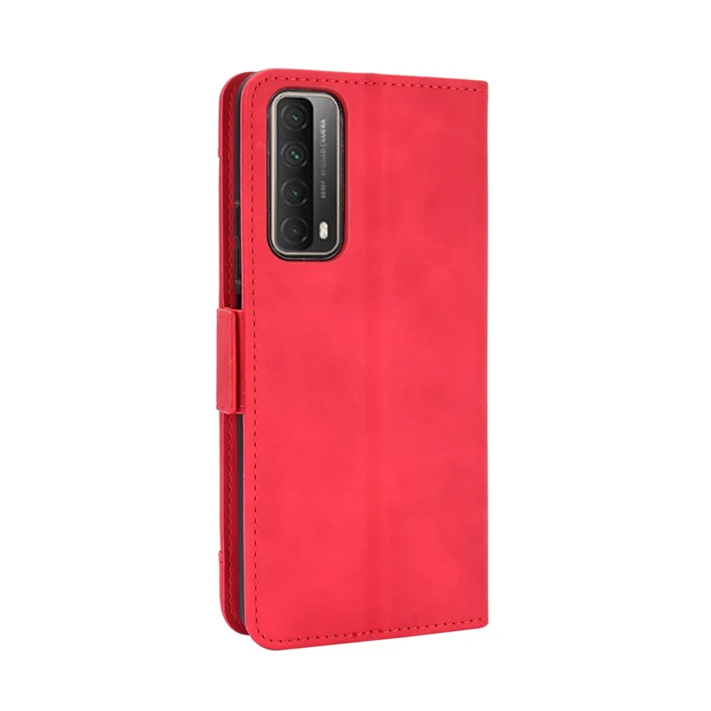 Несколько Слотов Для Карточек Кожаный Кошелек Телефон Чехол Для Huawei P Smart 2021 / Y7A Обложка - Красный