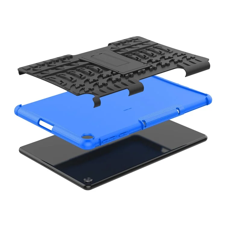 Dazzle Muster PC + TPU Hybrid Kickstand Cover Für Huawei Matepad T10s - Blau