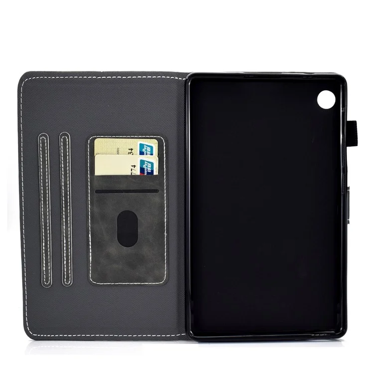 Microfiber Leather + Soft TPU Inner with Stand Case and Card Slots for Huawei MatePad T10/T10S - Black