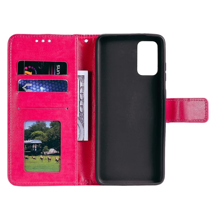 Caja Impresa de Cuero de Billetera de Mandala Con Correa Para Honor 10x Lite - Rojo