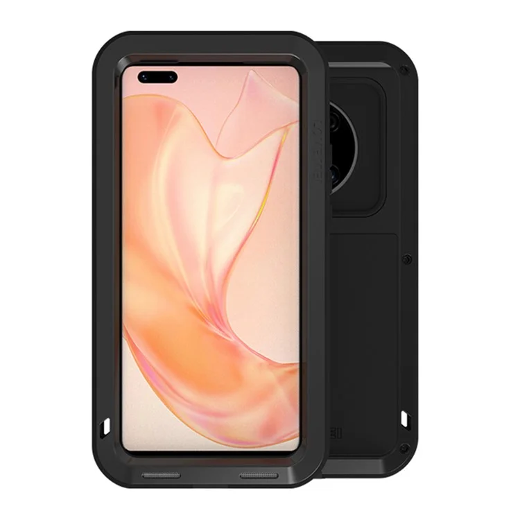 Love Mei Pockewewew + Drop Thermique + Protecteur Hybride De La Fonction De Poussière Pour Huawei Mate 40 Pro - Noir