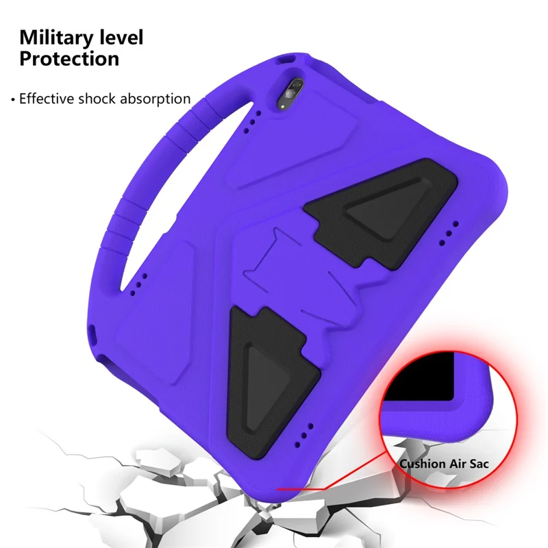 Anti-shock Handle Protective EVA Tablet Case Shell for Huawei MediaPad T5 10.1 - Purple