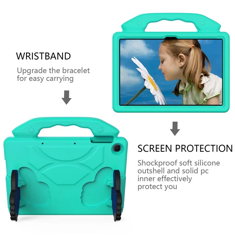 Para Huawei, Desfrute De Tablet 2 10,1 Polegadas/matepad T 10s 10,1 Polegadas/matepad T 10 9,7 Polegadas/bloco De Honra 6 10,1 Polegadas/bloco X6 9,7 Polegadas De Tampa Do Cofre E Eva - Ciano