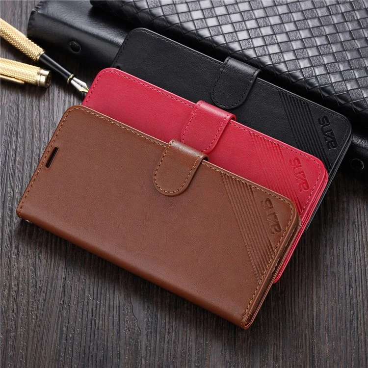 AZNS Wallet Stand Leder Schutzhülle Für Huawei Mate 40 Pro - Schwarz