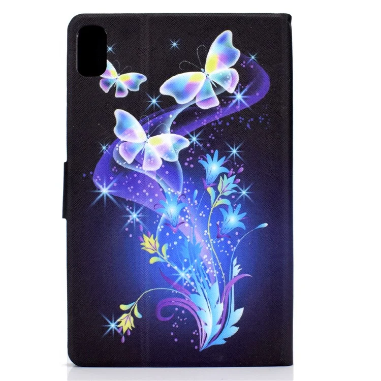 Full Protection Shock-proof Pattern Printing Leather Tablet Case with Stand for Huawei MatePad 10.4 (2020)/(2022)/Honor V6 - Butterflies and Flowers