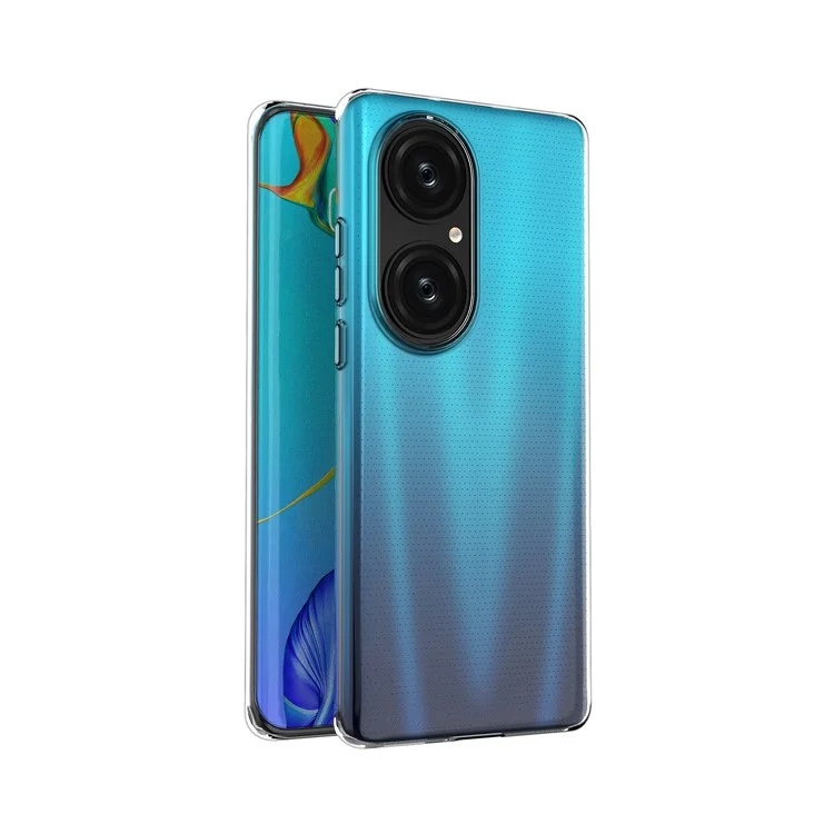 Crystal Clear Super Slim TPU Capa Protetora de Telefone para Huawei P50 Pro
