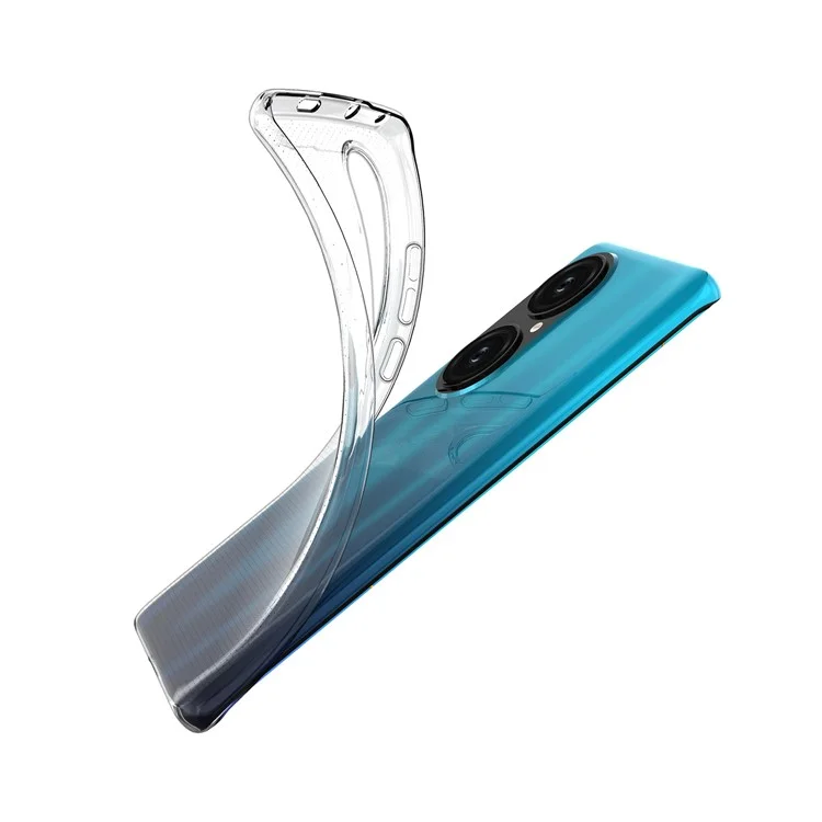 Crystal Clear Super Slim TPU Capa Protetora de Telefone para Huawei P50 Pro