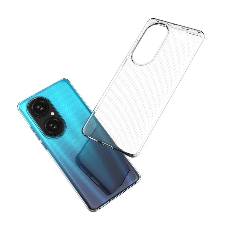 Crystal Clear Super Slim TPU Capa Protetora de Telefone para Huawei P50 Pro