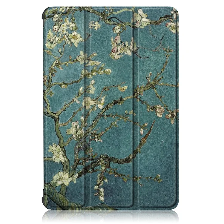 Tri-fold Stand Pattern Printing Leather Case Smart Tablet Cover for Huawei MatePad T 10S/T 10 /Enjoy Tablet 2 - Wintersweet