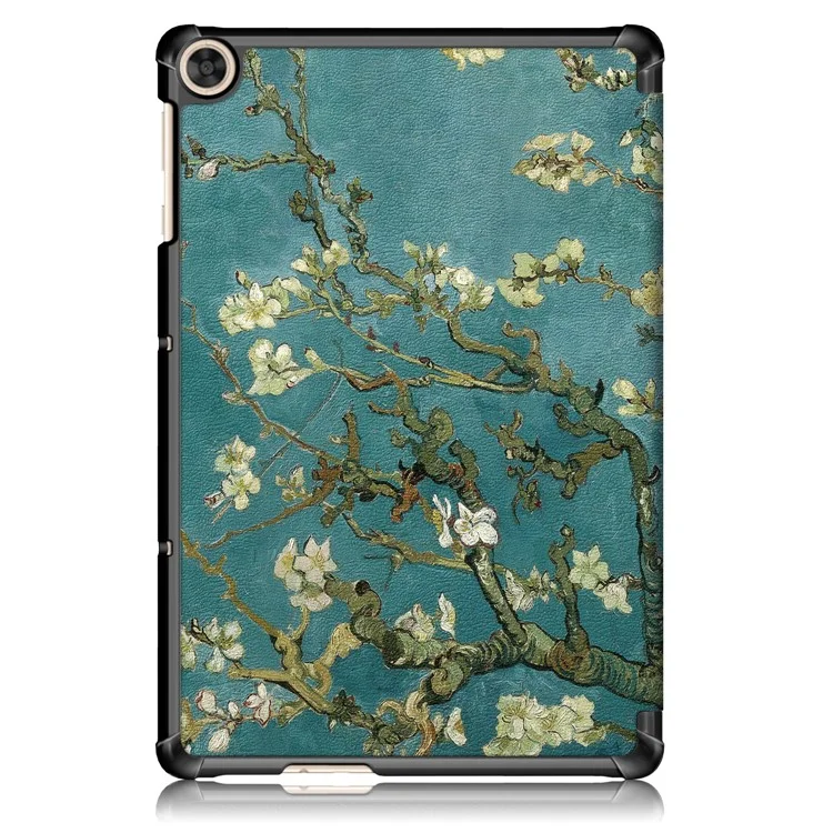 Tri-fold Stand Pattern Printing Leather Case Smart Tablet Cover for Huawei MatePad T 10S/T 10 /Enjoy Tablet 2 - Wintersweet