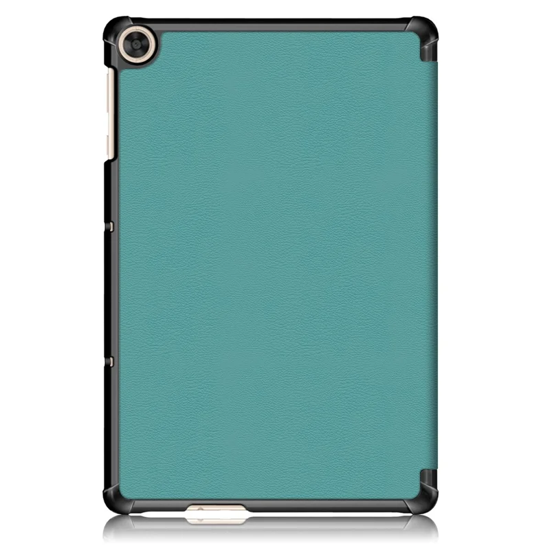 Tri-fold Flexible-Angle Stand Wake/Sleep Leather Smart Case for Huawei MatePad T 10S/T 10 /Enjoy Tablet 2 - Baby Blue