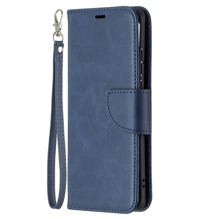 Funda de Cubierta de Carcasa de Cuero de Cuero Para la Billetera Para Huawei P50 Pro - Azul