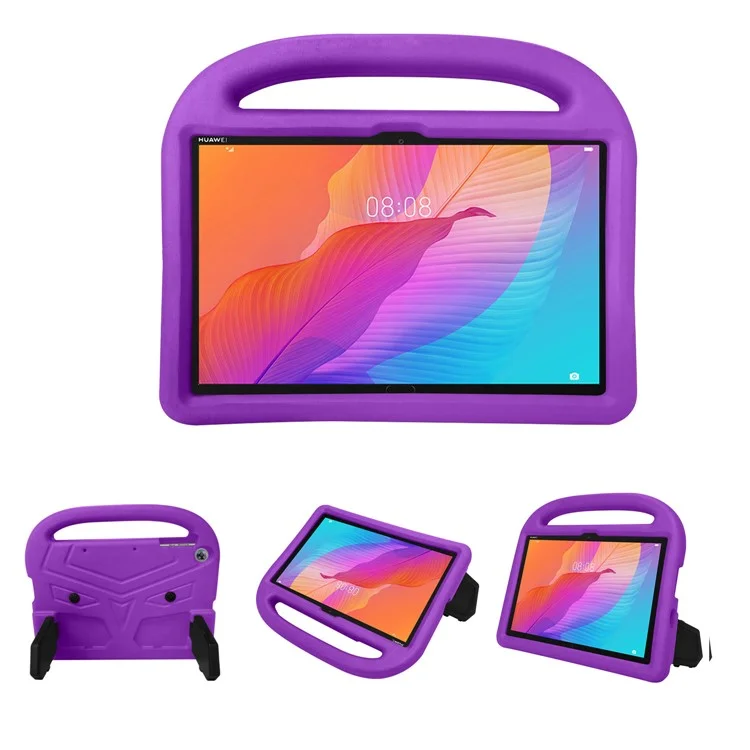 Tampa de Proteção Contra Protetora do Estilo Sparrow Style EVA Com Kickstand Para Huawei, Desfrute do Tablet 2 10.1 / T10 9.7 / T10S 10.1 - Roxo