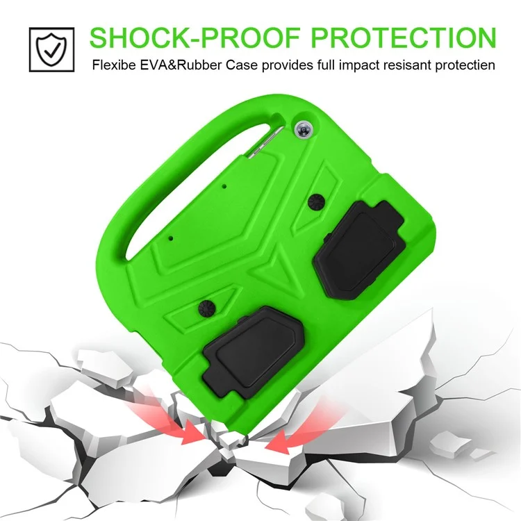 Tampa de Proteção Contra Protetora do Estilo Sparrow Style EVA Com Kickstand Para Huawei, Desfrute do Tablet 2 10.1 / T10 9.7 / T10S 10.1 - Verde