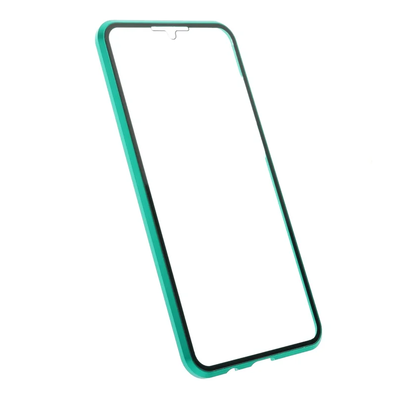 For Huawei P30 Lite Full Body Case Magnetic Tempered Glass Double-Sided Phone Case - Green