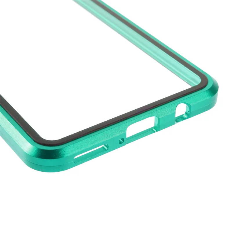 For Huawei P30 Lite Full Body Case Magnetic Tempered Glass Double-Sided Phone Case - Green