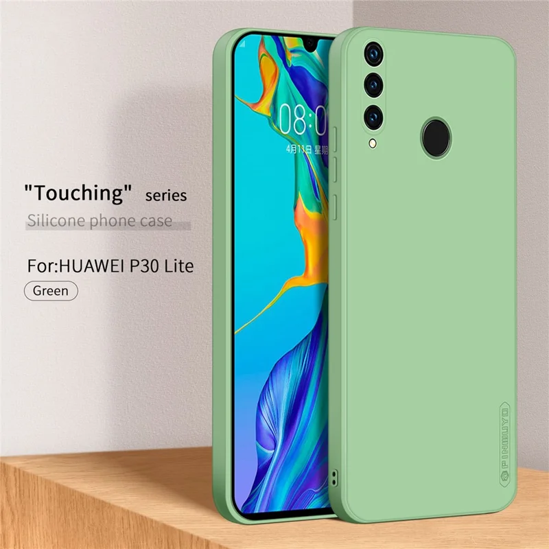 PINWUYO blød silikone præcist udsnit til mobiltelefon Hybride hylster til P30 Lite / P30 Lite New Edition / nova 4e - Grøn