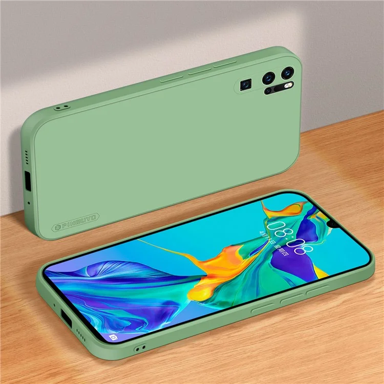 PINWUYO Soft Silicone Phone Protection Hybrid Case Cover für Huawei P30 Pro - Grün
