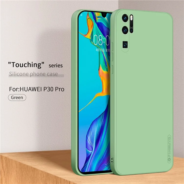 PINWUYO Soft Silicone Phone Protection Hybrid Case Cover für Huawei P30 Pro - Grün