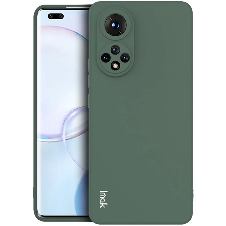 IMAK UC-4 Series Skin Feel Straight Framps Téléphone Soft TPU Case Pour Honor 50 Pro / Huawei Nova 9 Pro - Vert de Minuit