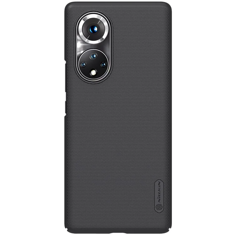 Nillkin Shield Glassati Surface Opaco Ben Protetto Case di Copertura Per PC Per PC Duro Per Honor 50 Pro / Huawei Nova 9 Pro - Nero