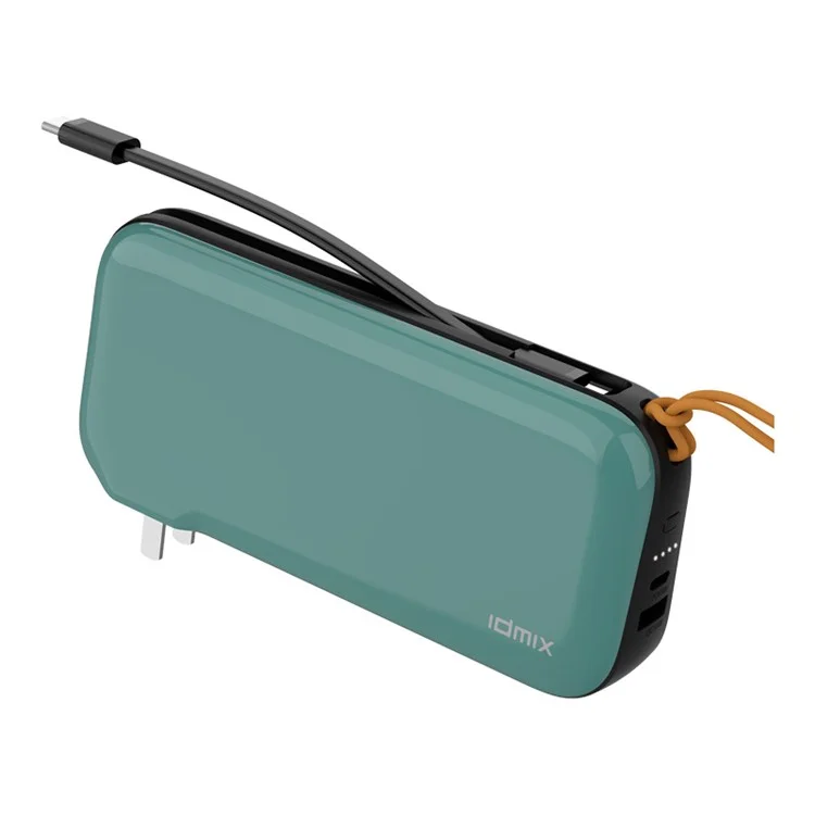 Idmix Ch08 Gan Power Bank 20000mah 65W PD Caricatore a Batteria a Ricarica Rapida Con Adattatore di Cavo di Ricarica - Verde
