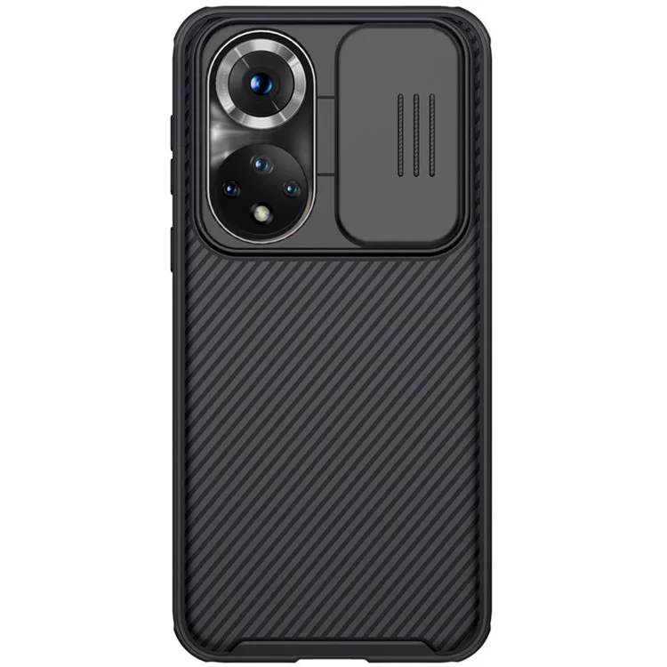 Nillkin Camshield Pro Phone Shell Para Honor 50 / Huawei Nova 9 Panel de PC de Protección Completa + Cubierta Híbrida de Trama TPU - Negro