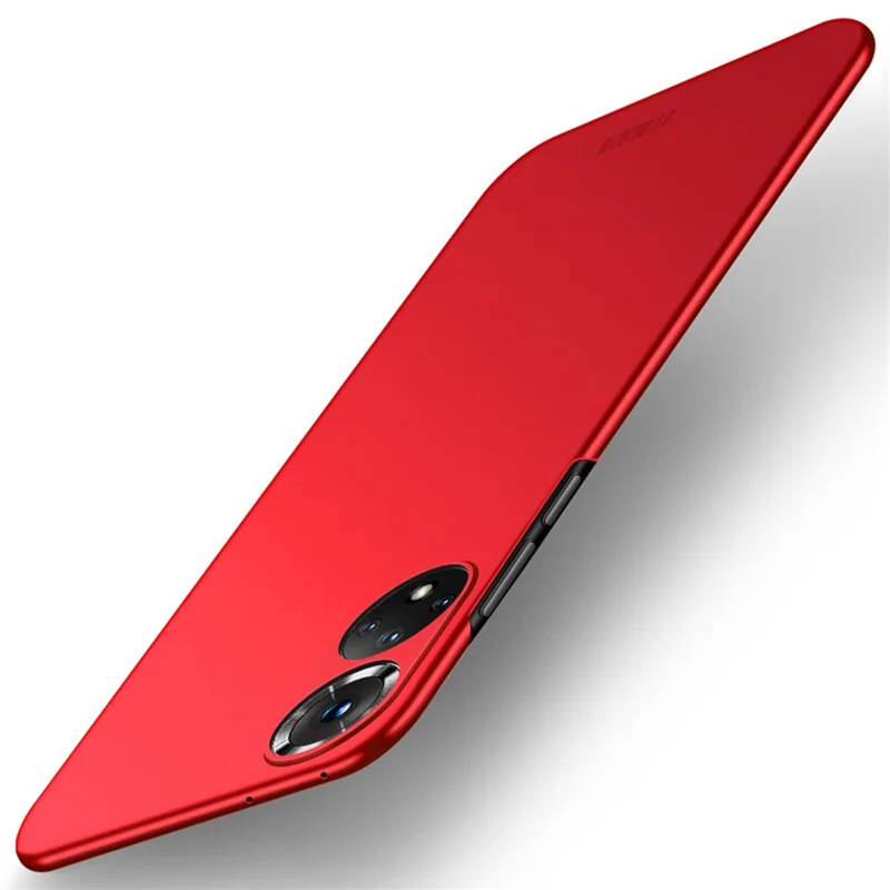 MOFI Shield Slim Frosted Finish Surface PC Phone Case Cover for Honor 50 - Red