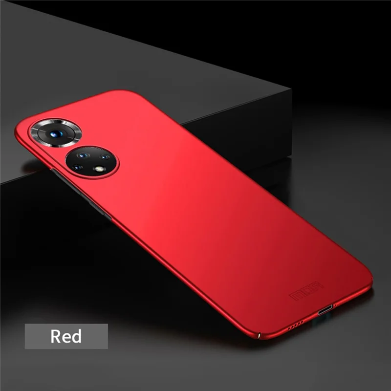 MOFI Shield Slim Frosted Finish Surface PC Phone Case Cover for Honor 50 - Red