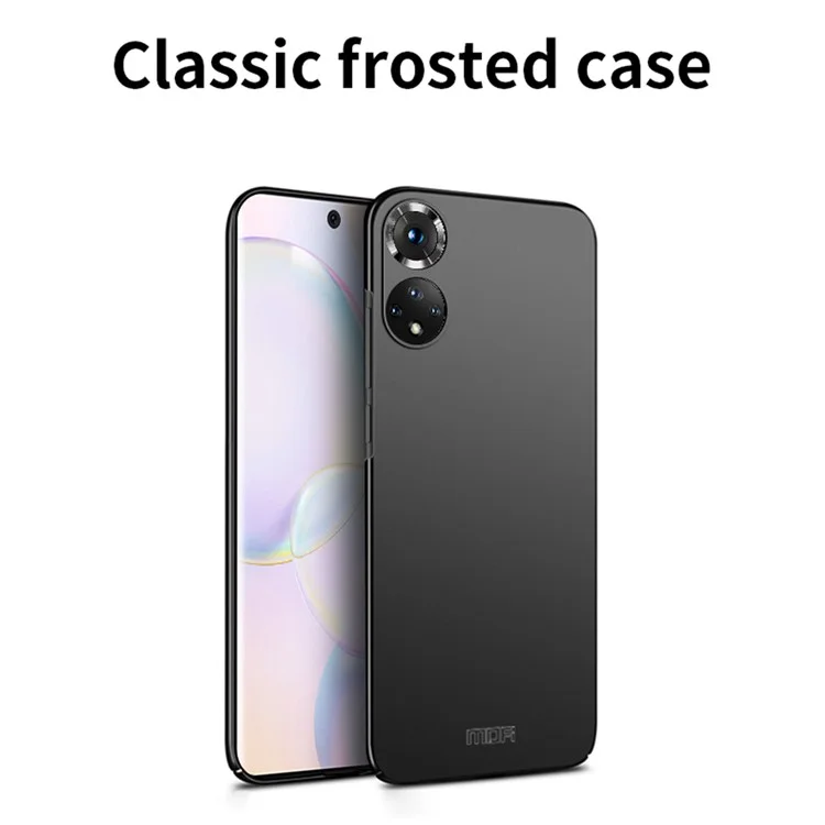 Mofi Shield Slim Frosted Finish Hard Пластиковый Корпус Телефона Для Чести 50 Pro Pro / Huawei Nova 9 Pro - Черный