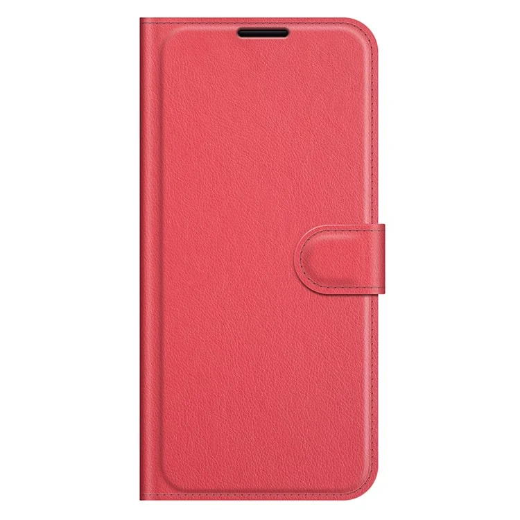 Litchi Skin Full Protective Leather Wallet Case Mobile Phone Stand Cover Huawei nova 9 SE/Honor 50 SE - Red