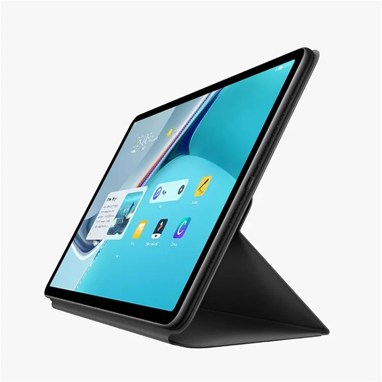 Custodia in pelle trifold magnetica auto-assorbita per Huawei Huawei MatePad 11 (2021) - Nera