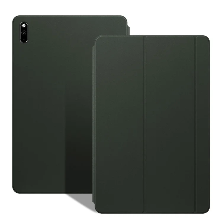 Magnetic Auto-absorvido de Tampa de Couro Com Tampa de Couro Tri-fold Para Huawei Huawei Matepad 11 (2021) - Verde